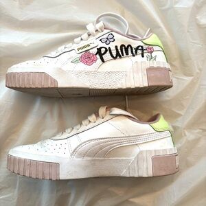 Puma Love sneakers Cali Bouquet white pink SZ 4 Worn 2X